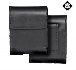 gigapack Tok fekvő, val&oacute;di bőr (&ouml;vre fűzhető, m&aacute;gneses) FEKETE Huawei P50 Pocket / Samsung Galaxy Z Flip5 5G (SM-F731) / Samsung Galaxy Z Flip4 5G (SM