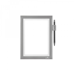 Durable Inf&oacute;keret A5, &ouml;ntapad&oacute; h&aacute;tlap, m&aacute;gneses z&aacute;r&oacute;d&aacute;s Duraframe Note ez&uuml;st (499423)