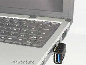 Delock USB 3.0 apa-anya vízszintesen 270°-ban forgatott adapter (65342)