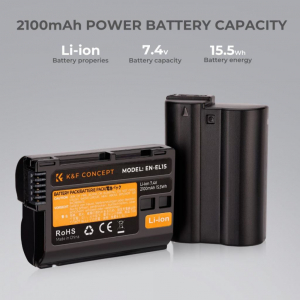 K&F Concept EN-EL15 akkumulátor 2100mAh (KF-28-0012V3)