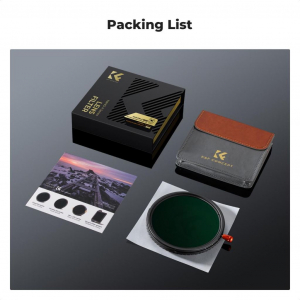 K&F Concept Nano-X CPL+VARIO ND2-32 + Black Mist 1/4 szűrő 72mm (KF-01-2926V2)