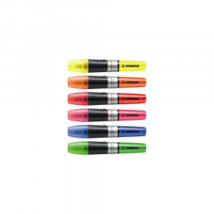 STABILO Sz&ouml;vegkiemelő k&eacute;szlet 2-5mm, v&aacute;gott hegyű  Luminator, 6 klf. sz&iacute;n (71/6)
