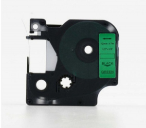 Ut&aacute;ngy&aacute;rtott DYMO D1 45019 12mm x 7 m z&ouml;ld-fekete S0720590 (45019FU)