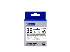 Epson LK-7WBVS címkeszalag Black/White 36mm (8m) (C53S657014)