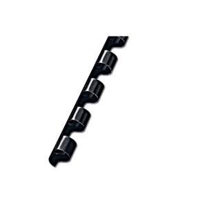 Fornax Spirál műanyag, 6mm, 100 db/doboz,  fekete (A-101032)