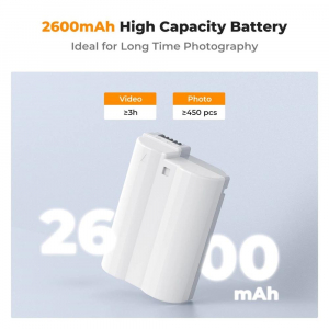 K&F Concept EN-EL15C akkumulátor 2600mAh, USB-C csatlakozóval (KF-28-0041)