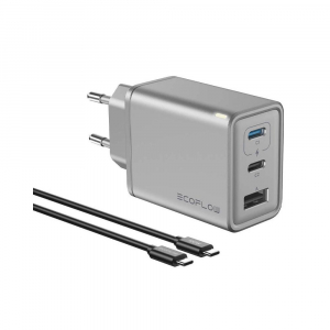 EcoFlow RAPID GaN (gallium-nitrid) alap&uacute; h&aacute;l&oacute;zati t&ouml;ltő 65W (EFA-65W-GAN-CHARGER-)