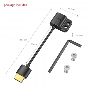 SmallRig Ultra Slim 4K HDMI Adapter Cable (A to A) (3019)