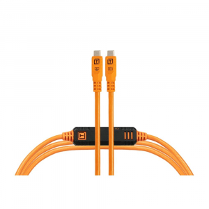 Tether Tools TetherPro Optima 10G USB-C, 4.6m, Straight to Straight (narancs) (CUC15G2-ORG)