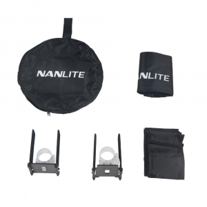 Nanlite Barndoor with Eggcrate for Pavotube II 15C (BD-PTII15C+EC)