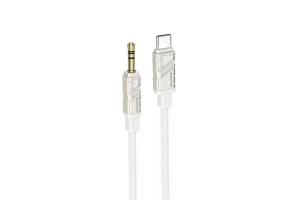 Borofone BL22 Diginity Digital AUX (USB Type-C/Jack) kábel 1méter (DAC) fehér (PM037399)