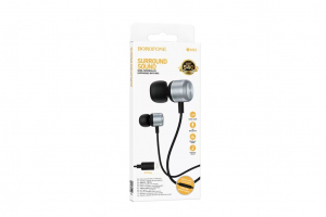 Borofone BM93 Platinum Lightning vezetékes headset füllhallgató grafit (PM036931)
