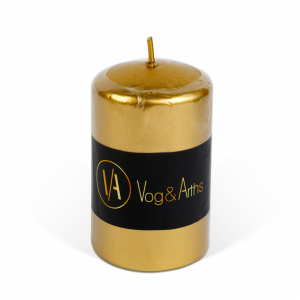 Vog & Arths Gyertya - arany, illatmentes - 130 g (58807B)