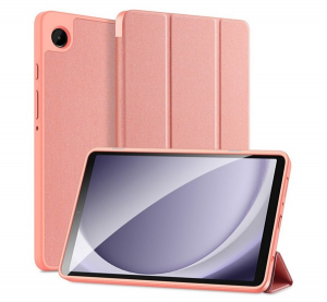 Dux Ducis DOMO tok &aacute;ll&oacute;, bőr hat&aacute;s&uacute; r&oacute;zsasz&iacute;n Samsung Galaxy Tab A9 LTE (SM-X115)