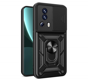 gigapack Defender szilikon telefonv&eacute;dő (&uuml;t&eacute;s&aacute;ll&oacute;s&aacute;g, tart&oacute;gyűrű, kamerav&eacute;dő) FEKETE Xiaomi 13 Lite " csomagol&aacute;s" (GP-139344)