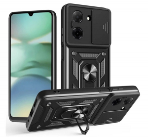 gigapack Defender szilikon telefonv&eacute;dő (&uuml;t&eacute;s&aacute;ll&oacute;s&aacute;g, tart&oacute;gyűrű, kamerav&eacute;dő) FEKETE Xiaomi Redmi A5 4G " csomagol&aacute;s" (GP-170069)