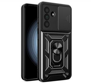 gigapack Defender szilikon telefonv&eacute;dő (&uuml;t&eacute;s&aacute;ll&oacute;s&aacute;g, tart&oacute;gyűrű, kamerav&eacute;dő) FEKETE Samsung Galaxy A56 5G (SM-A566) " csomagol&aacute;s" (GP-166273)