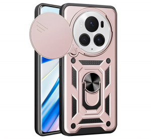 gigapack Defender szilikon telefonv&eacute;dő (&uuml;t&eacute;s&aacute;ll&oacute;s&aacute;g, tart&oacute;gyűrű, kamerav&eacute;dő) ROZ&Eacute;ARANY Honor Magic 6 Pro " csomagol&aacute;s" (GP-159229)