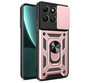 gigapack Defender szilikon telefonv&eacute;dő (&uuml;t&eacute;s&aacute;ll&oacute;s&aacute;g, tart&oacute;gyűrű, kamerav&eacute;dő) ROZ&Eacute;ARANY Honor X6b " csomagol&aacute;s" (GP-162493)