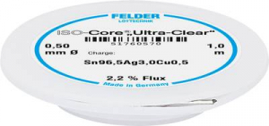 Felder ISO-Core Ultra Clear SAC305 Forraszt&oacute;&oacute;n Tekercs Sn96,5Ag3Cu0,5 0.5 mm (51760570)