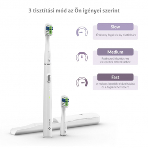 TrueLife SonicBrush Slim20 elektromos fogkefe feh&eacute;r (TLATMSLIM20WA)