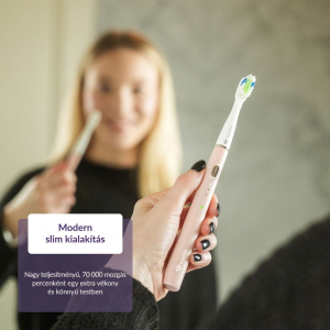 TrueLife SonicBrush Slim20 elektromos fogkefe r&oacute;zsasz&iacute;n (TLATMSLIM20PA)