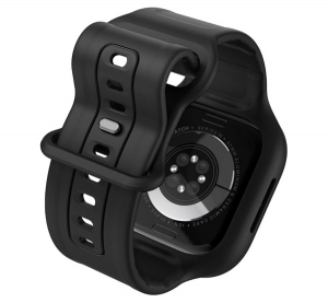 Spigen VAULT PRO p&oacute;tsz&iacute;j (egyedi m&eacute;ret, matt, &uuml;t&eacute;s&aacute;ll&oacute;s&aacute;g + szilikon keret) FEKETE Apple Watch Series 10 42mm (ACS09390)