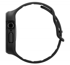 Spigen VAULT PRO p&oacute;tsz&iacute;j (egyedi m&eacute;ret, matt, &uuml;t&eacute;s&aacute;ll&oacute;s&aacute;g + szilikon keret) FEKETE Apple Watch Series 10 42mm (ACS09390)