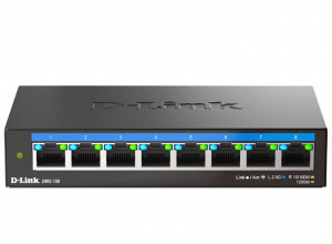 D-Link 8x2.5Gbps Multi-Gigabit F&eacute;mh&aacute;zas Asztali switch (DMS-108/E)