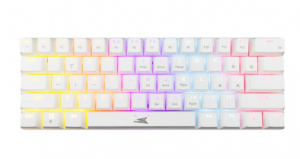 Baracuda DOLPHIN-W/R-US BGK-03211W/R-US  feh&eacute;r mechanikus gamer billentyűzet piros kapcsol&oacute;val, angol