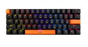 Baracuda DOLPHIN-B/R-US fekete mechanikus gamer billentyűzet piros kapcsol&oacute;val, angol (BC BGK-03111B/R-US)