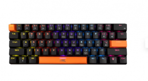 Baracuda DOLPHIN-B/BL-US fekete mechanikus gamer billentyűzet k&eacute;k kapcsol&oacute;val, angol (BC BGK-03121B/BL-US)