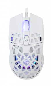 White Shark CARADOC-B 7D / 7200 dpi feh&eacute;r RGB gamer eg&eacute;r (WS GM-5018W)
