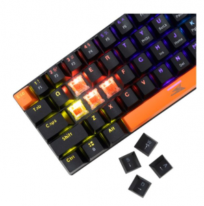 Baracuda DOLPHIN-B/R-US fekete mechanikus gamer billentyűzet piros kapcsol&oacute;val, angol (BC BGK-03111B/R-US)