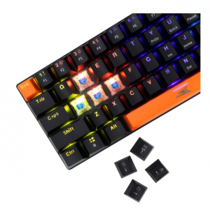 Baracuda DOLPHIN-B/BL-US fekete mechanikus gamer billentyűzet k&eacute;k kapcsol&oacute;val, angol (BC BGK-03121B/BL-US)