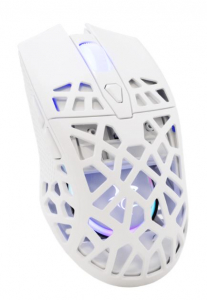 White Shark CARADOC-B 7D / 7200 dpi feh&eacute;r RGB gamer eg&eacute;r (WS GM-5018W)