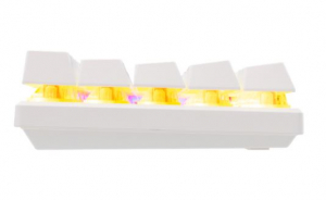 Baracuda DOLPHIN-W/R-US BGK-03211W/R-US  feh&eacute;r mechanikus gamer billentyűzet piros kapcsol&oacute;val, angol