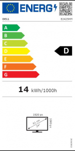 DUPLA CIKK! EZZEL: dellE2425HM     23,8" Dell Pro 24 E2425HM monitor fekete (210-BRDN)