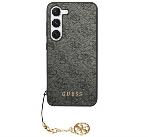 Guess 4G Charms Samsung Galaxy S24 szilikon tok, fekete (GUHCS24SGF4GGR)
