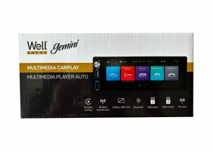 Well érintőképernyős autórádió, Multimédiás lejátszó, 6,86", Bluetooth (Play-Car-Gemini-WL)