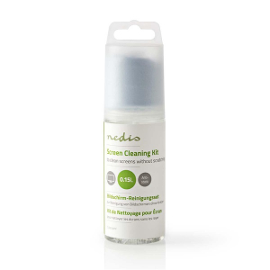 Nedis LCD TV / nonitor kijelző / képernyő tisztító spray, 150 ml, tisztító kendő (CLSN100TP)