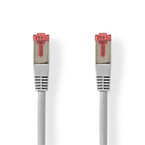 Nedis UTP / FTP Cat6 patch k&aacute;bel, RJ45 aranyozott &eacute;rintkezők, 10/100/1000 Mbit/s, hossz 0.5m (CCGL85220GY05)