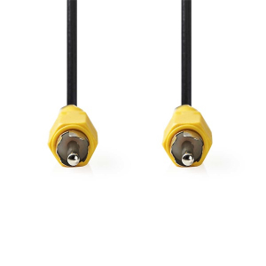 Nedis composite vide&oacute; k&aacute;bel, RCA dug&oacute; - RCA dug&oacute;, hossz 2m (CVGL24100BK20)