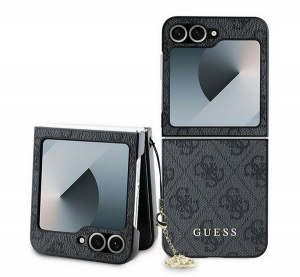 CG MOBILE GUESS 4G CHARMS műanyag telefonv&eacute;dő (textil h&aacute;tlap, telefond&iacute;sz) S&Ouml;T&Eacute;TSZ&Uuml;RKE Samsung Galaxy Z Flip6 (SM-F741) (GUHCZF6GF4GGR)