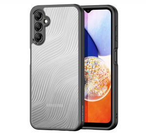 Dux Ducis AIMO szilikon telefonv&eacute;dő (&uuml;t&eacute;s&aacute;ll&oacute;s&aacute;g, kamerav&eacute;dő, matt, hull&aacute;m) FEKETE Samsung Galaxy A14 5G (SM-A146) / Galaxy A14 4G (SM-A145) (GP-14038