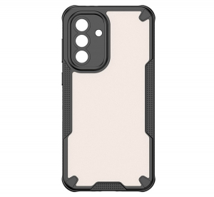 Defender szilikon telefonv&eacute;dő (&uuml;t&eacute;s&aacute;ll&oacute;s&aacute;g, l&eacute;gp&aacute;rn&aacute;s sarok, akril h&aacute;tlap, kamerav&eacute;dő) FEKETE Samsung Galaxy A36 5G (SM-A366) "Gigapack csomagol&aacute;s" (G