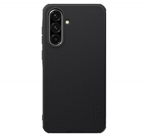 Nillkin SUPER FROSTED PRO műanyag telefonv&eacute;dő (&uuml;t&eacute;s&aacute;ll&oacute;s&aacute;g, gum&iacute;rozott, &eacute;rdes fel&uuml;let) FEKETE Samsung Galaxy A36 5G (SM-A366) (GP-167493)