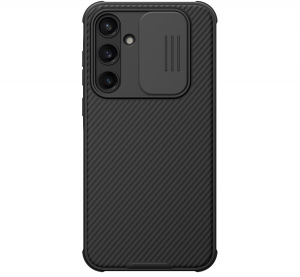Nillkin CAMSHIELD PRO szilikon telefonv&eacute;dő (&uuml;t&eacute;s&aacute;ll&oacute;s&aacute;g, kamerav&eacute;dő, cs&iacute;kos) FEKETE Samsung Galaxy A35 5G (SM-A356) (GP-154559)