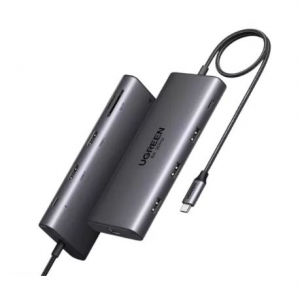 UGREEN Dokkol&oacute; &aacute;llom&aacute;s 10 az 1-ben sz&uuml;rke (15534)