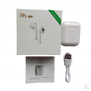 I9S Stereo vezeték nélküli bluetooth fülhallgató töltőtokkal, iPhone, Android (fehér) (I9S-feher)